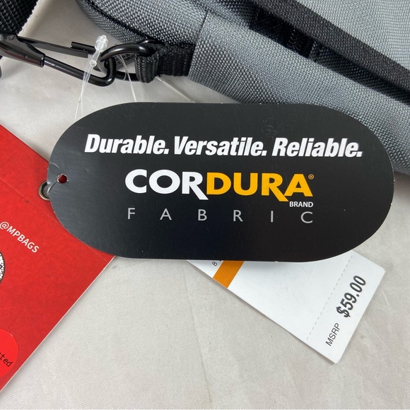 Manhattan Portage Urban Bag Gray Shoulder Crossbody Bag 9” x 10” x 2” NWT - Picture 9 of 14